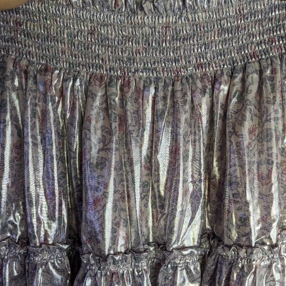 {Free People} New In A Bubble Satin Mini Skirt - Picture 7 of 11